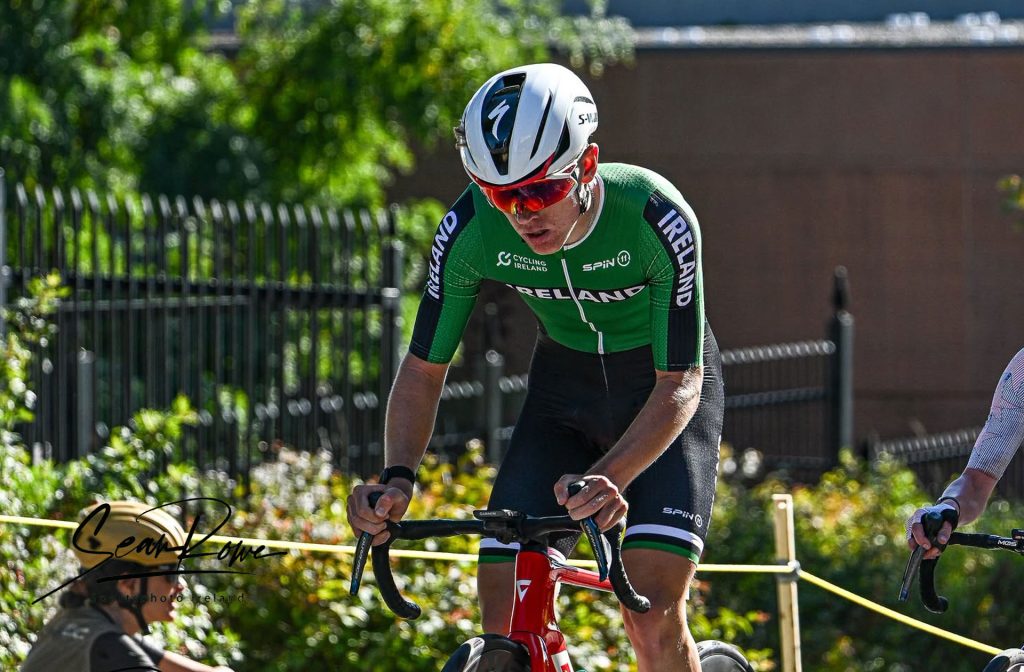 Hugh Óg Mulhearne at the 2026 World Men's Junior Road Race in Montréal.