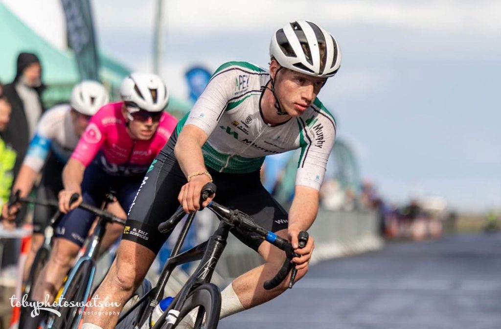 Tadhg Killeen took bronze at the 2026 Irish Men's National Criterium.