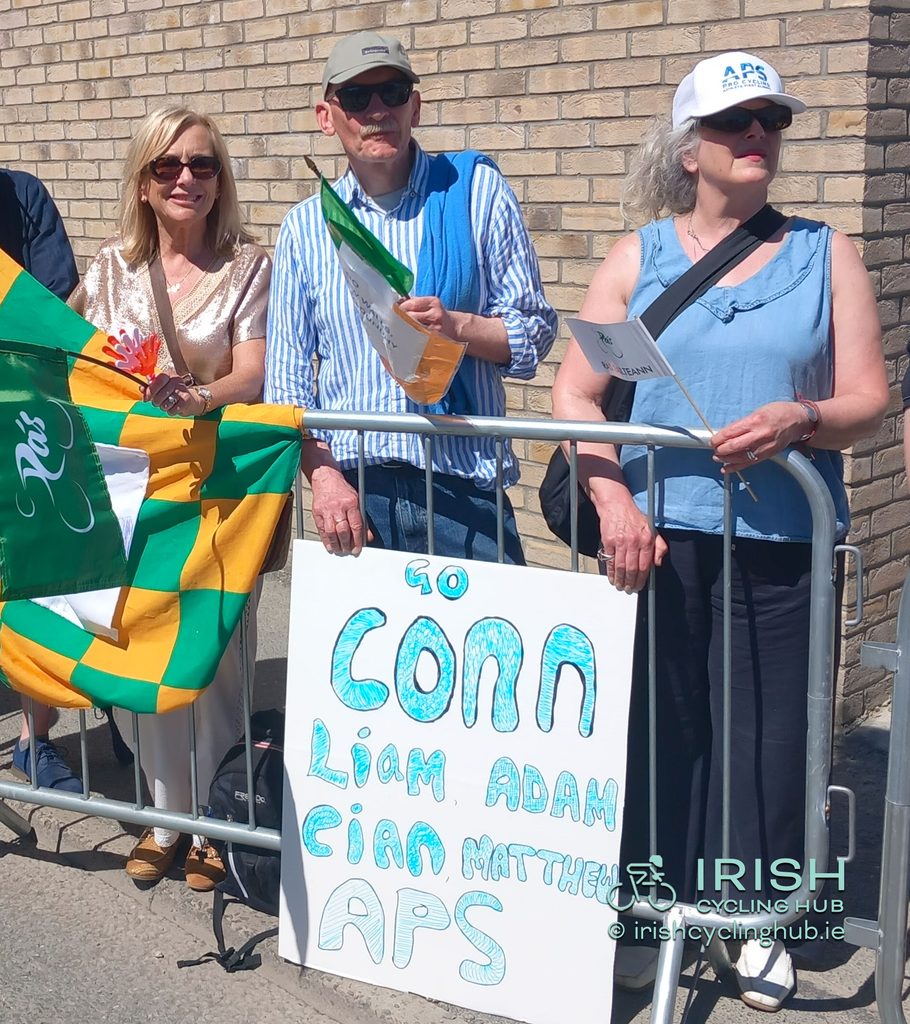 Family support out in Dunboyne for Conn McDunphy and his APS Pro Cycling by Team Cadence Cyclery. 