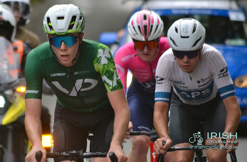 Josh Callaly, Caleb McGreevy and Mathew Walls forging ahead. 