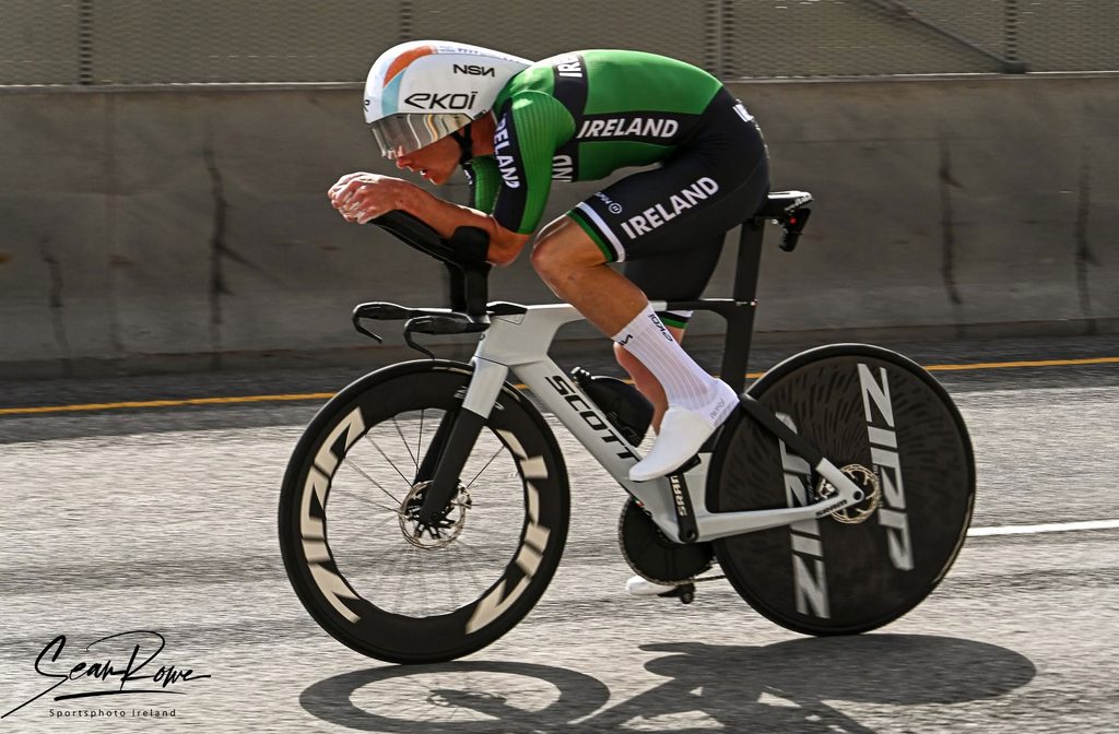 Ryan Mullen in full flight at the 2026 ITT World Championships.