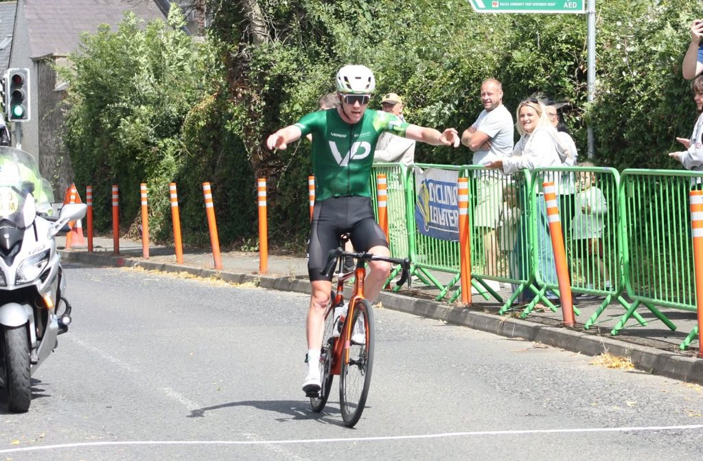 Josh Callaly, Velo Performance Racing Team crossing the finish line. © Photo by Dany Blondeel, The Belgian Project 2026