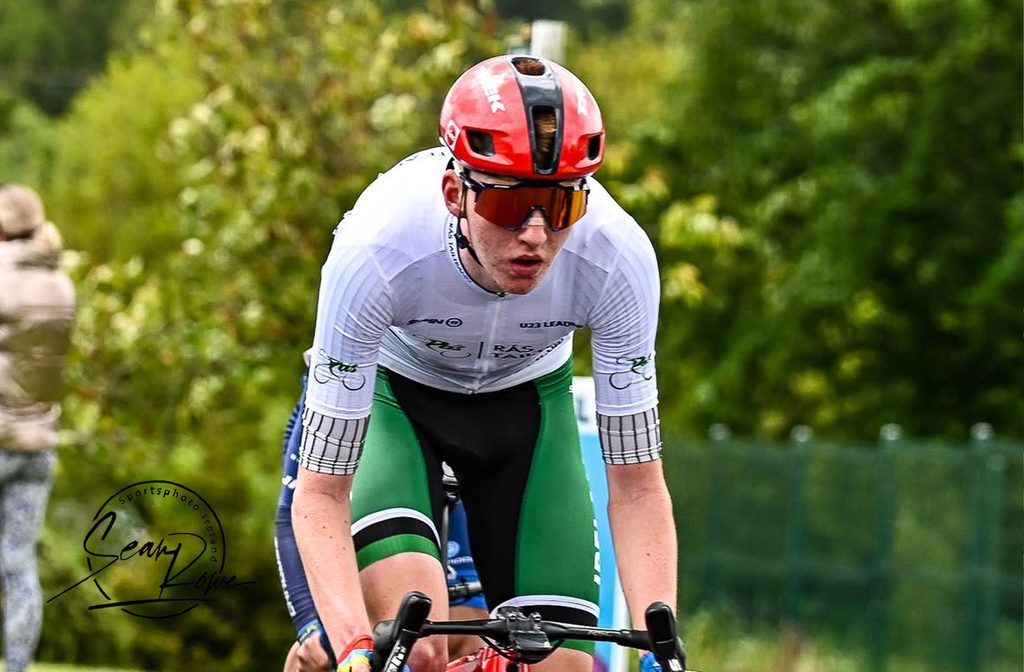Liam O'Brien, Stage 4, on his way to winning the 2024 Rás Tailteann U23 Jersey Classification with Team Ireland.