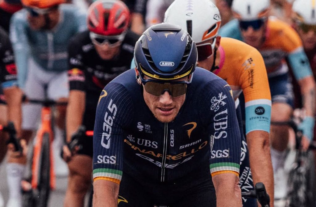 The 2019 Irish National Road Race Champion, Sam Bennett, showing end-of-season form in the 2026 Tour of Britain.