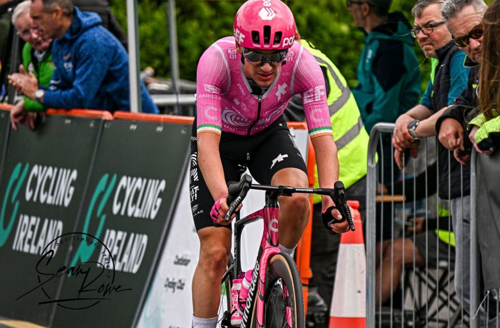 Darren Rafferty at the 2026 Irish Men's Road Race in Cong.