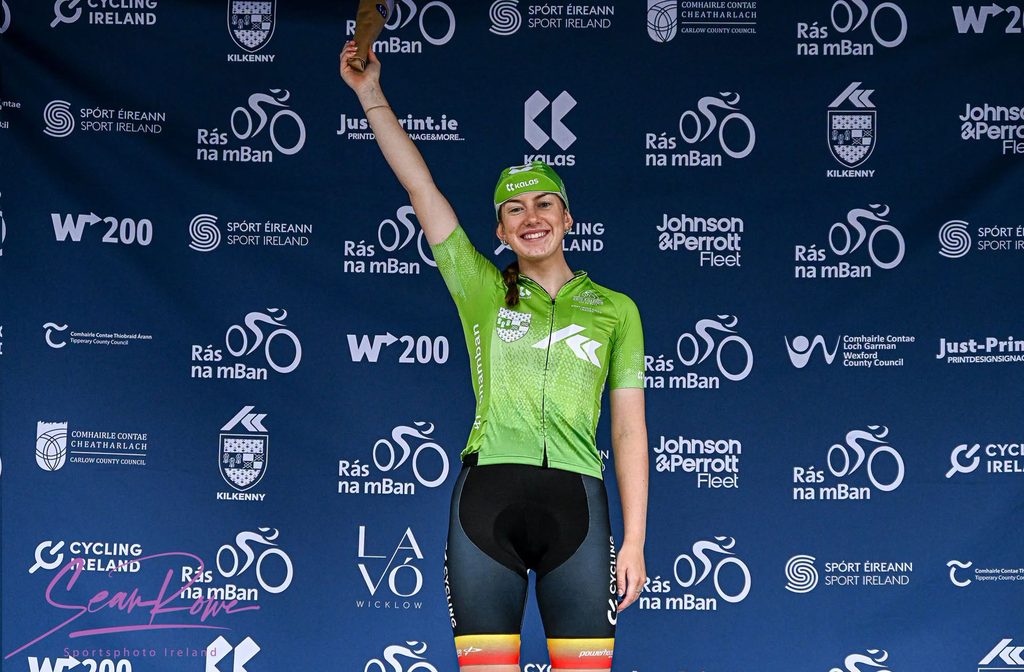 Aliyah RAFFERTY, Cycling Ulster, wins the 2026 Rás na mBan Best Irish Rider classification.