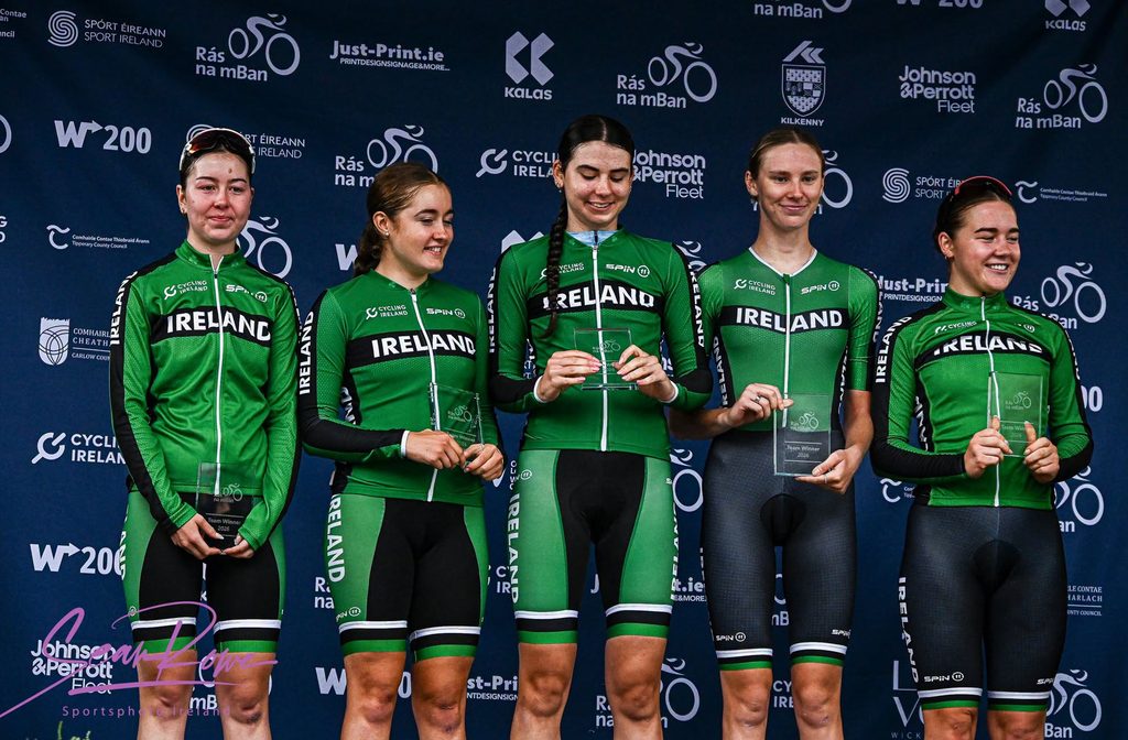 Ireland National Team, wins the 2026 Rás na mBan Team classification.