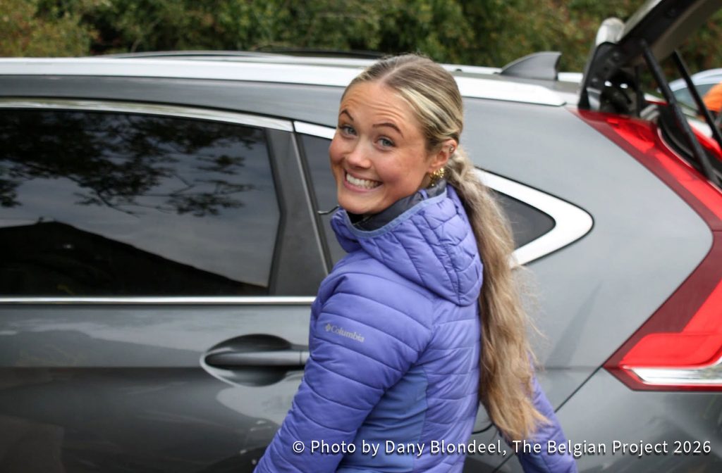 Caoimhe May, Team WORC, getting set up for her National Hillclimb title defence.