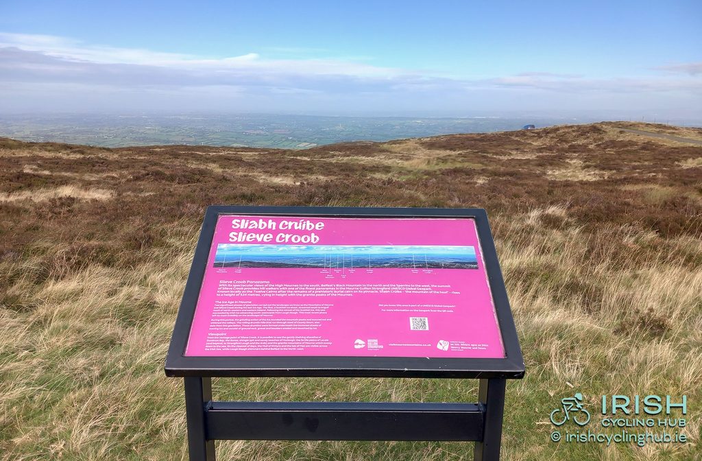 The beautiful panoramic view from the top of Slieve Croob.