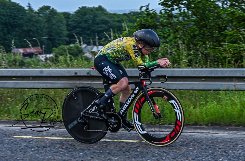Linda Kelly, Team Dan Morrissey Pissei, Silver Medalist in the 2026 Irish Elite Women's ITT in Swinford.