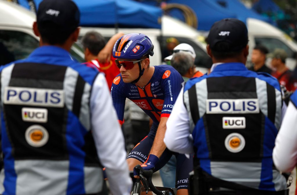 Dillon Corkery, Team Picnic PostNL zoned in pre-stage 2026 Petronus Tour de Langkawi.