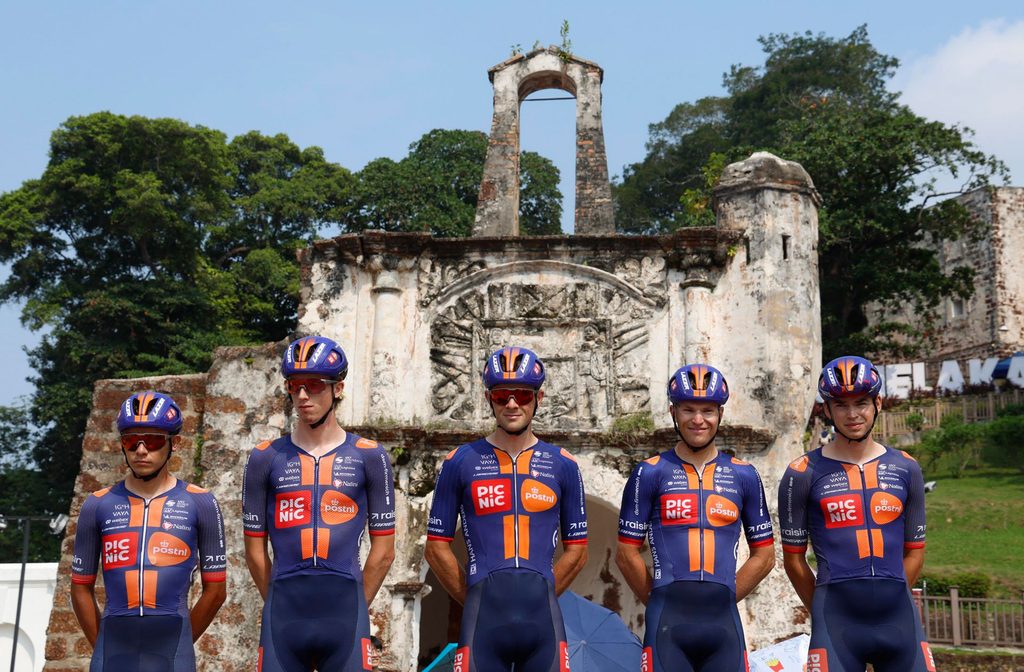 Team Picnic PostNL ready for action before Stage 7 2026 Petronus Tour de Langkawi.
