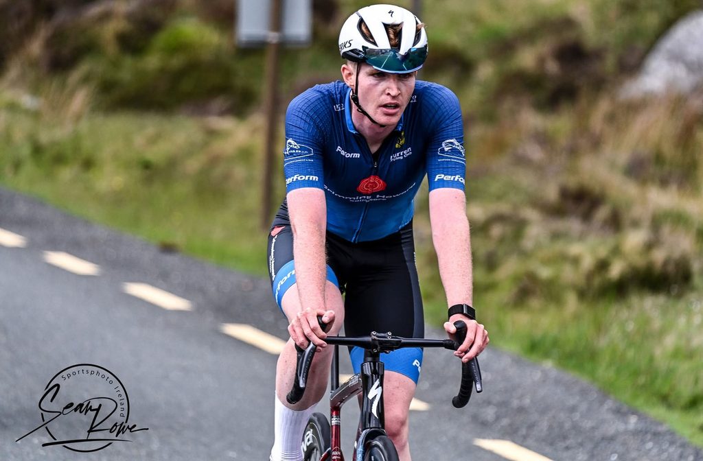 Ruairí Woods finishing 6th at the 2026 Wicklow Classic. 